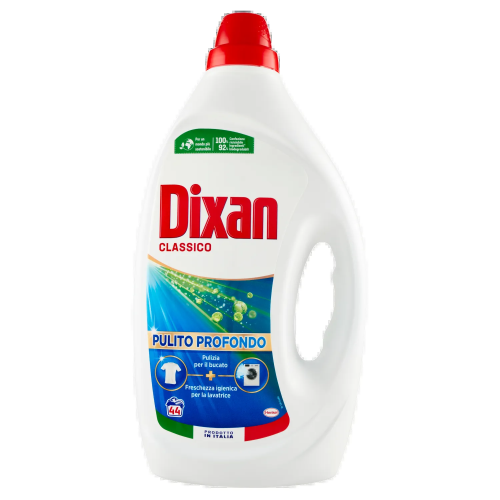 Dixan Liquido Lavatrice Classico 44 Misurini 1980ml