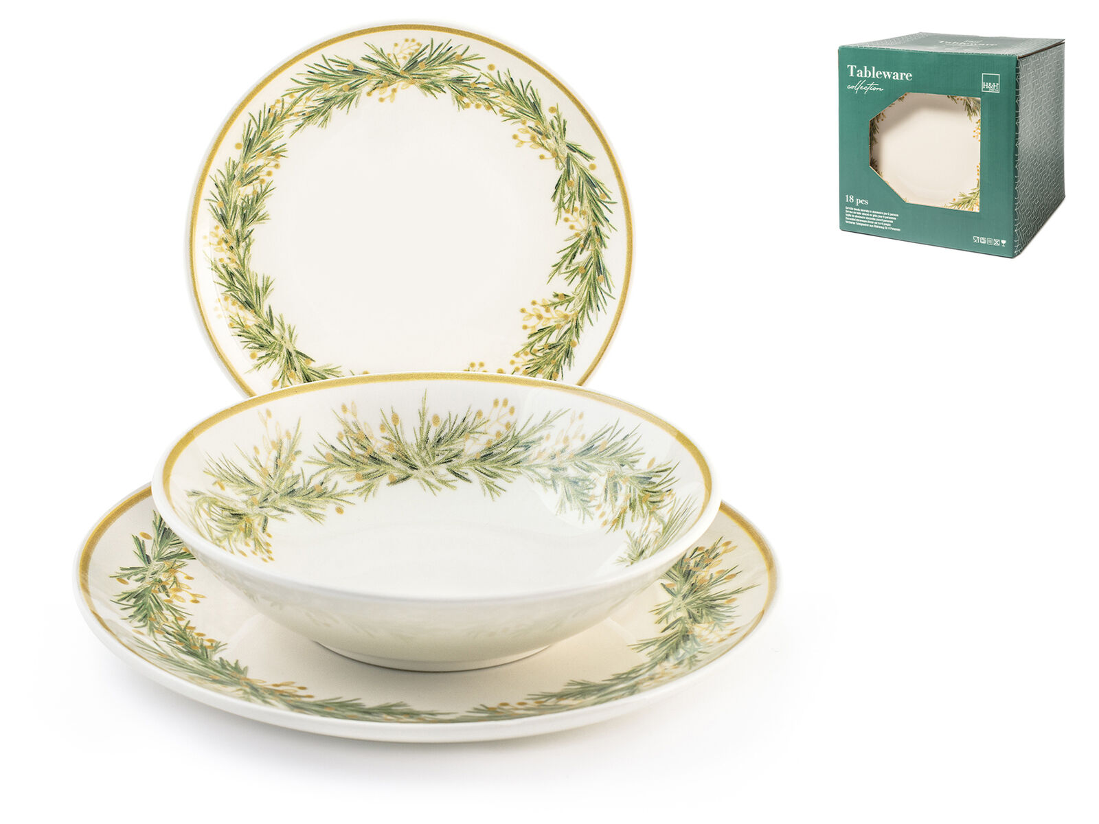 H&H servizio tavola 18 pezzi Royal