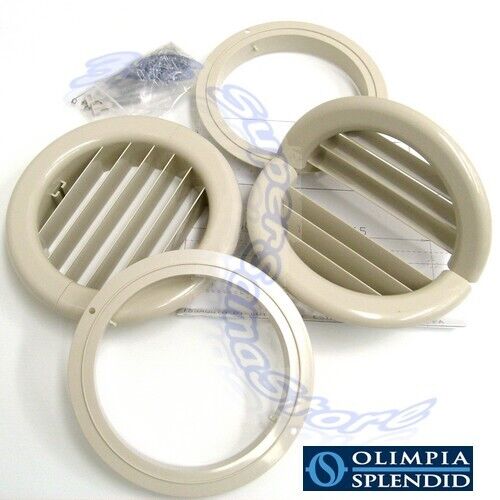 Coppia di griglie Ø 160 mm pieghevoli con flange per Unico Olimpia Splendid