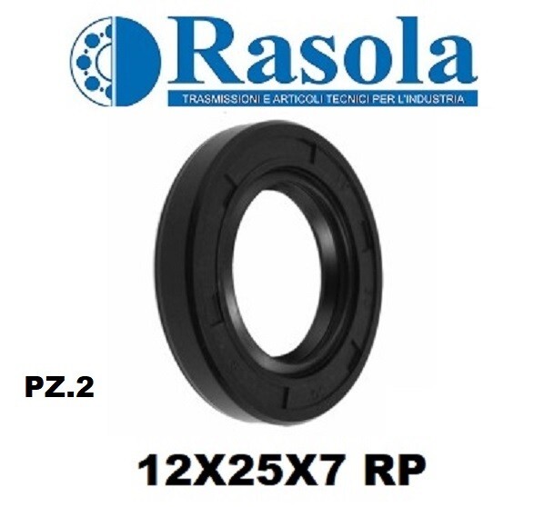 COPPIA PARAOLI DOPPIO LABBRO 12X25X7 RP NBR PZ.2