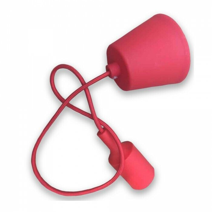 Pendente portalampada E27 rosso - V-Tac 3480