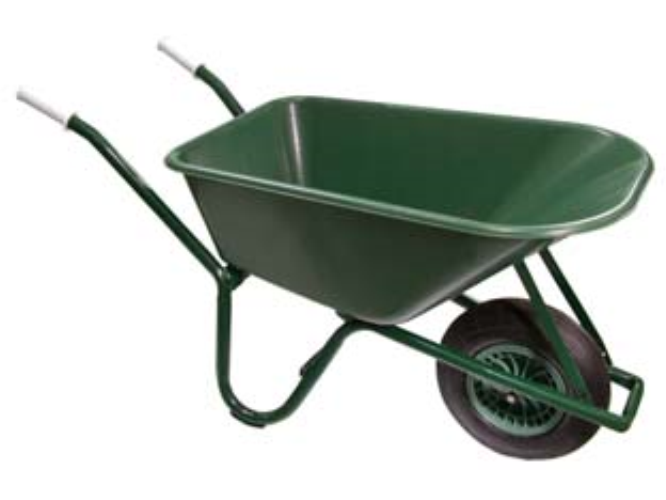 Carriola per agricoltura lt.100 - vasca in polipropilene verde lt.100 1 pezzi Il