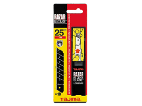 BOX 10 LAMA LAME PER CUTTER TAGLIERINO 25mm RAZAR BLACK TAJIMA PROFESSIONALI