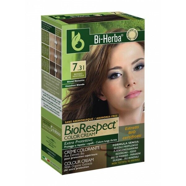 Tinta per Capelli Bi-Herba Naturale BIONDO NOCCIOLA 7.31 N senza ammoniaca