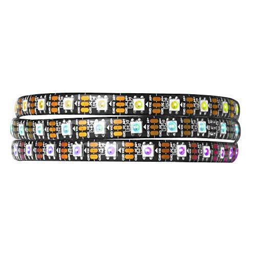 BTF-LIGHTING Strip Led WS2812b Indirizzabile Individualmente 1m 60Leds (b9B)
