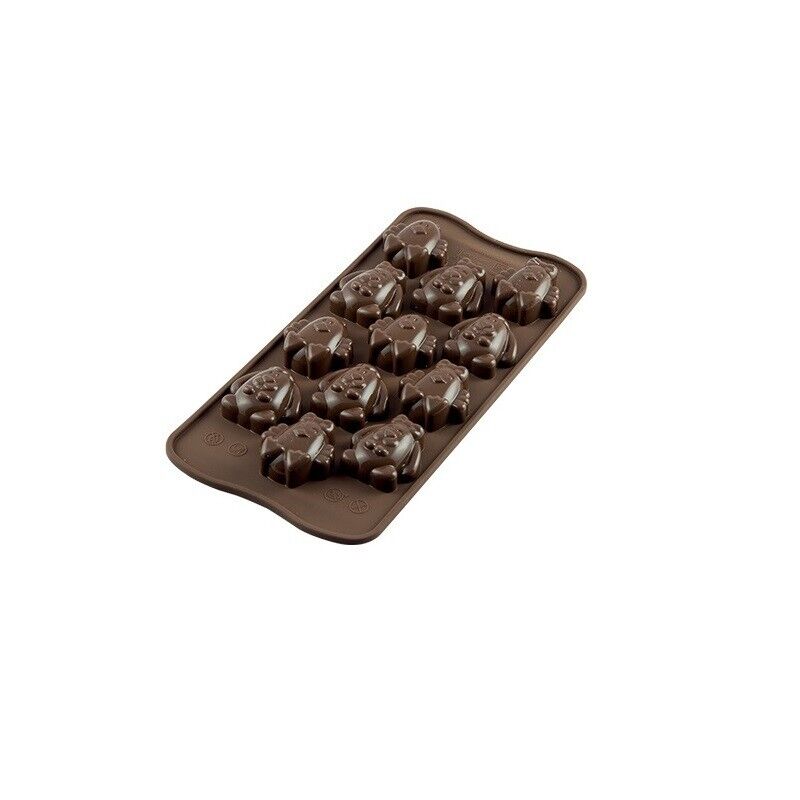 stampo in silicone per cioccolatini forma Coniglio Pulcino Pasqua SILIKOMART