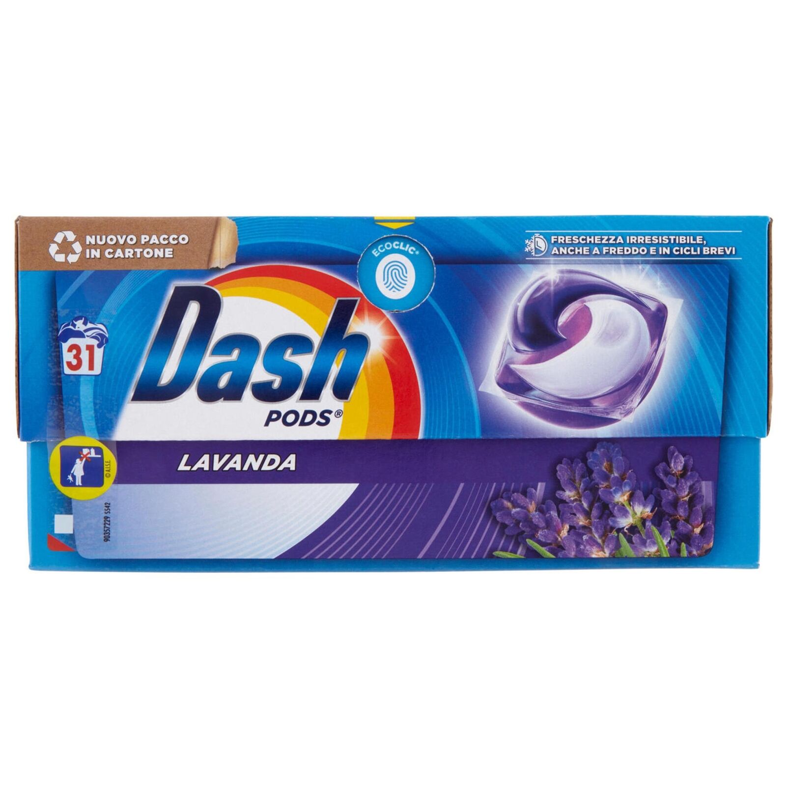 DASH PODS ECODOSI DETERSIVO LAVATRICE BUCATO 31PZ LAVANDA