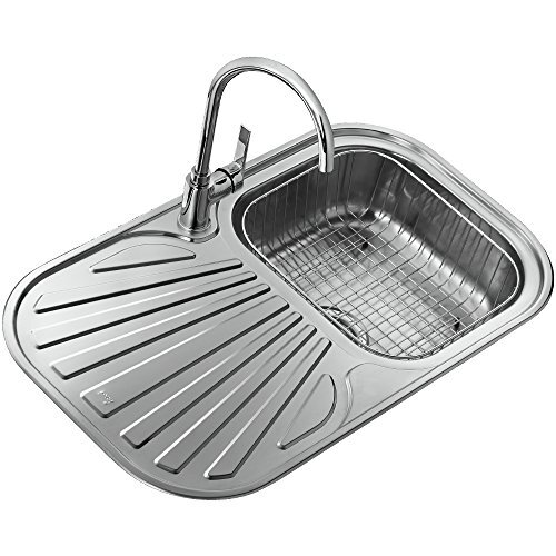 STYLO 1C 1E I 1Ø IN 995+CESTA Kit fregadero inox encastre cubeta y escurridor iz