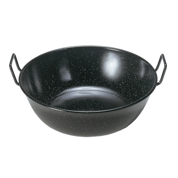 Tegame Fonda cm 32 Acciaio Carbonio Smaltato Friggitrice Ilsa Friggitrice Fritto