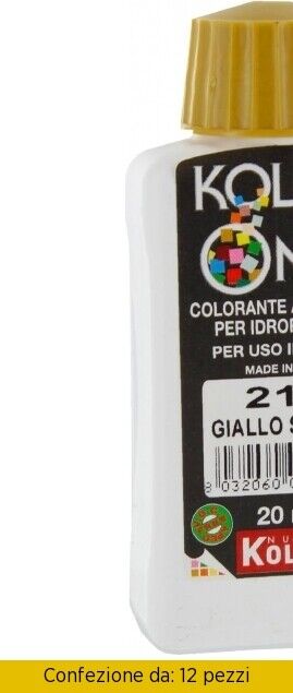 Colorante Kolor One ml 20 N.211 Giallo Sabbia Pezzi 12 Nuovo Kolor KOLOR 20-211