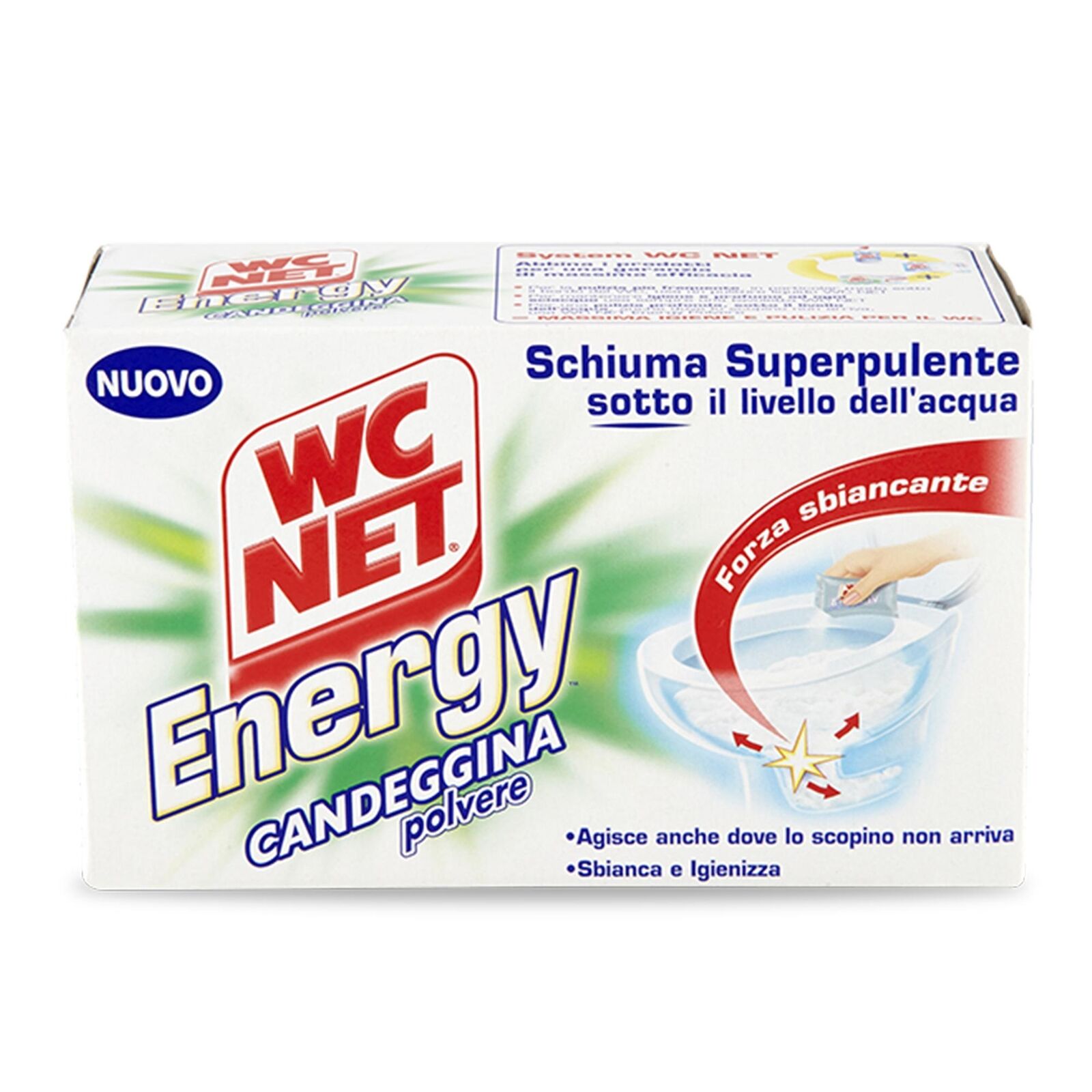 WC NET ENERGY CON CANDEGGINA IN POLVERE - 4X60GR