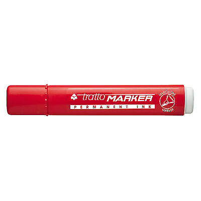 Marcatore Tratto Marker Rosso P.Tonda Cf 12 Pz