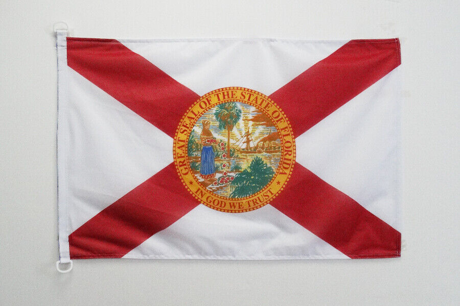 Pavillon nautique Floride 45x30cm - Drapeau de bateau floridien - Etat américain