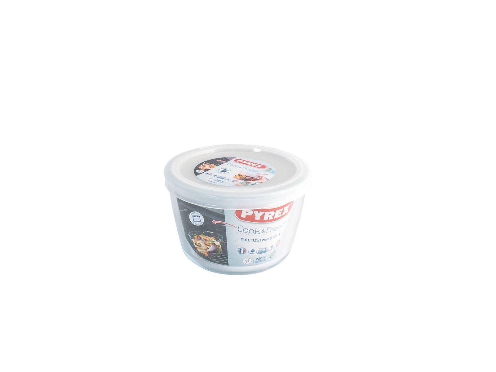 Pyrex Cook&freeze Contenitore Con Coperchio, Vetro, Bianco