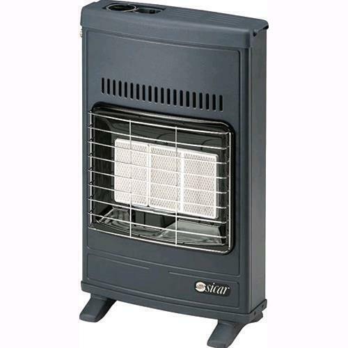 STUFA a GAS METANO VENTILATA a INFRAROSSI fino a 110 mc 20 mbar GRIGIO