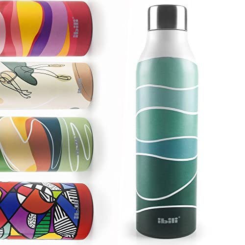 IBILI 774957 Marea Botella Termo Doble Pared, 500 ml, Acero Inoxidable 18/10, Re