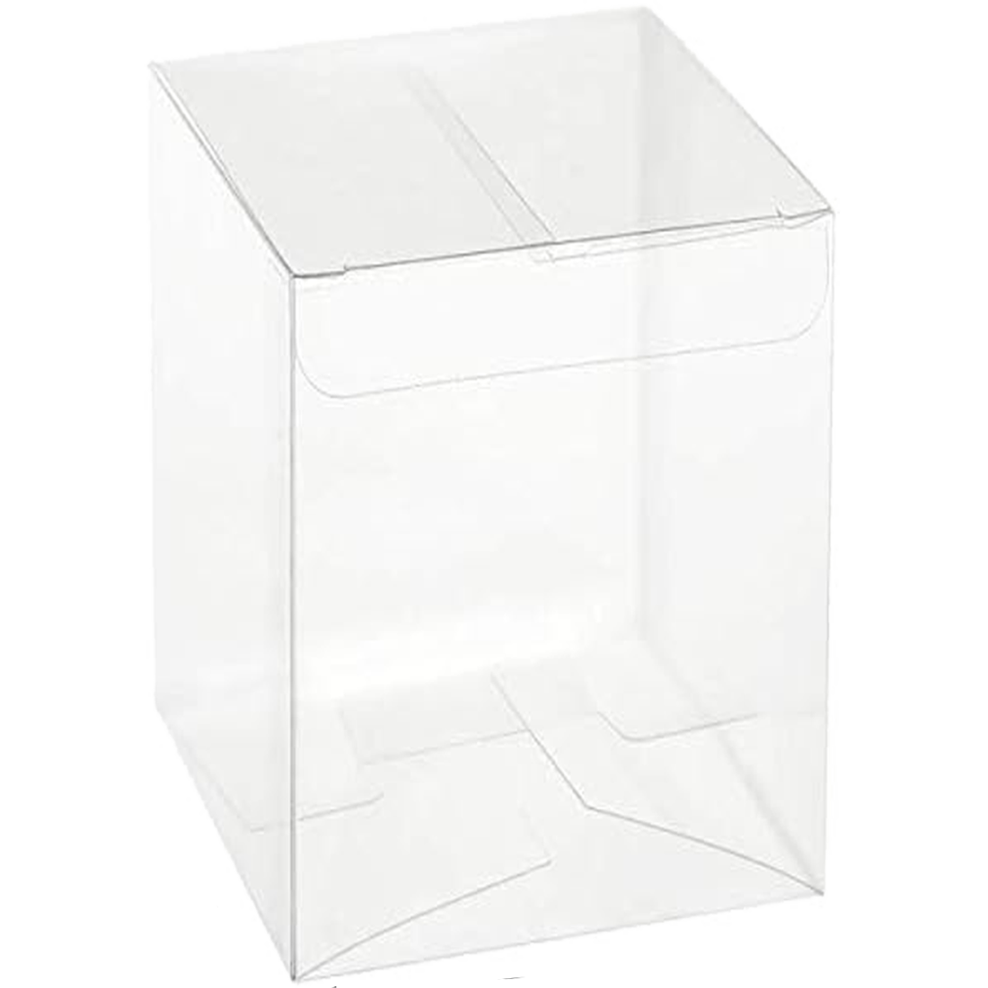 50 SCATOLE BOMBONIERE TRASPARENTI PVC 10x10x16 CM  FCA-PVC57-50