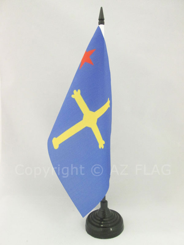 BANDIERA DA TAVOLO ASTURIE INDIPENDENTISTA 21x14cm - PICCOLA BANDIERINA PRINCIPA