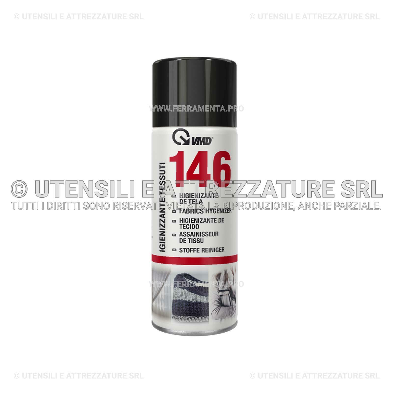 SPRAY IGIENIZZANTE PER TESSUTI 400ml VMD146 TENDE DIVANI GIACCHE LANA SETA