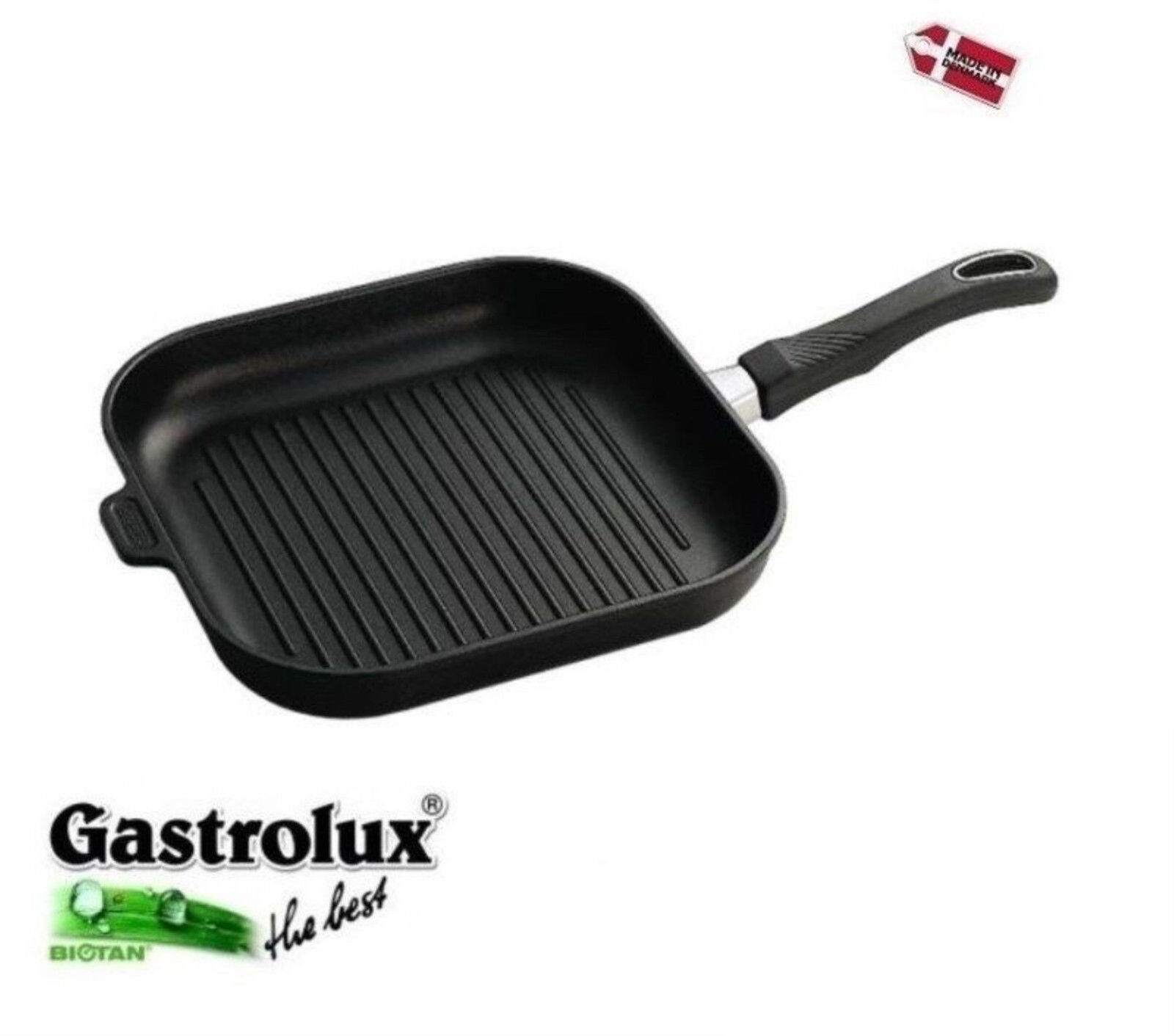 Gastrolux  : bistecchiera antiaderente Titanio-Biotan cm.28 ( made in Denmark)