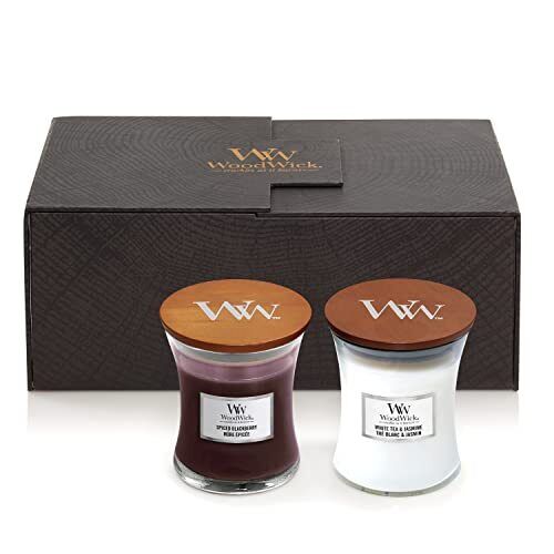 WoodWick candele profumate in confezione regalo |White Tea & Jasmine (z0J)