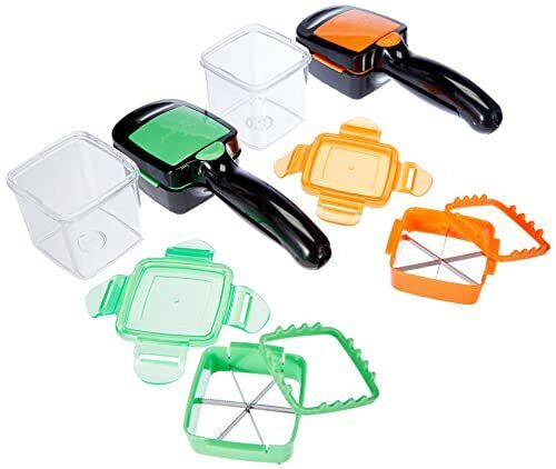 Genius Nicer Dicer Quick, Acciaio Inossidabile, Plastica, Verde & (U0C)