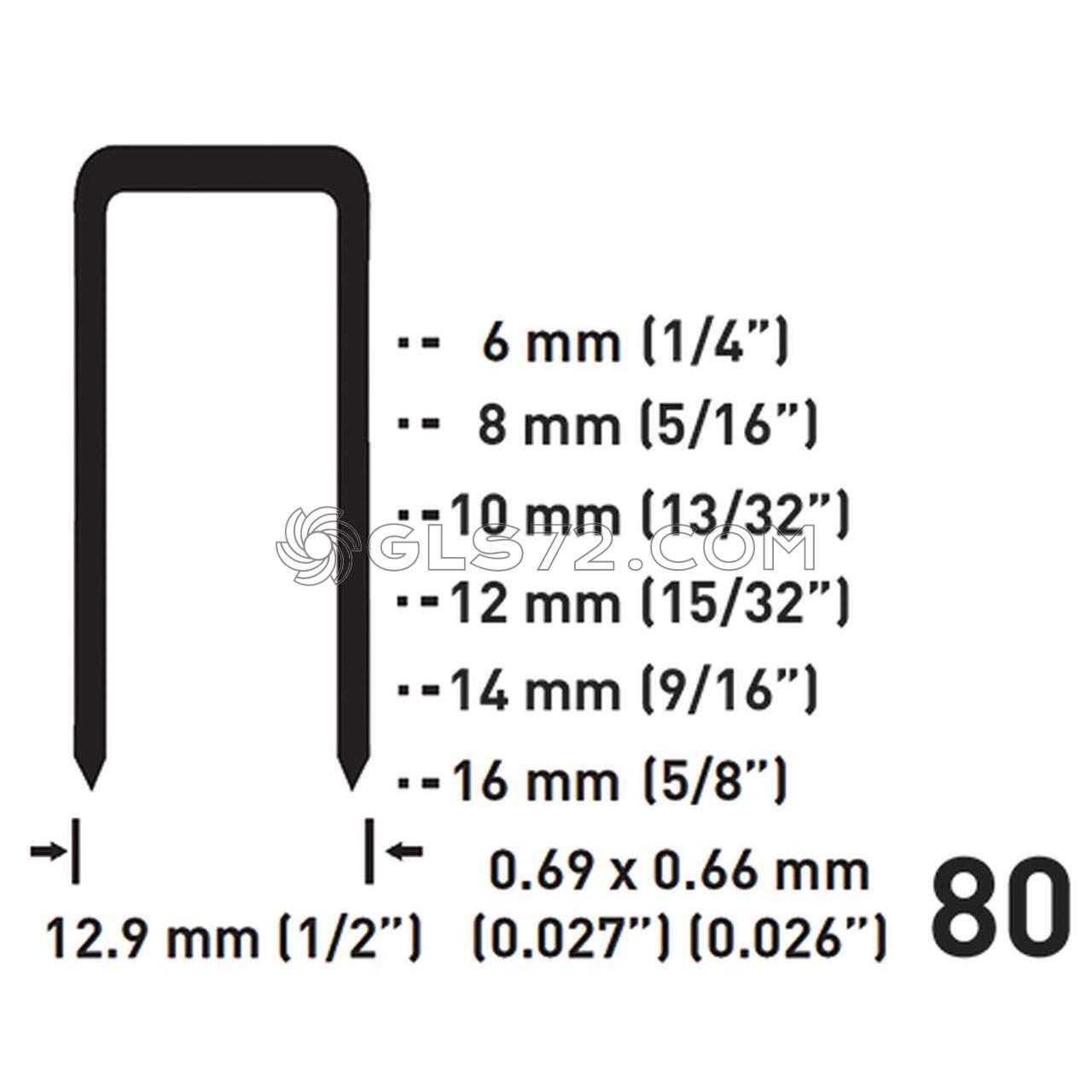 PUNTI METALLICI 0587/8010 - 12,9x10h mm