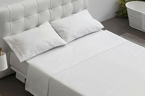 Burrito Blanco Set di Lenzuola Bianche di Ospitalità per Letto Singolo (O8r)