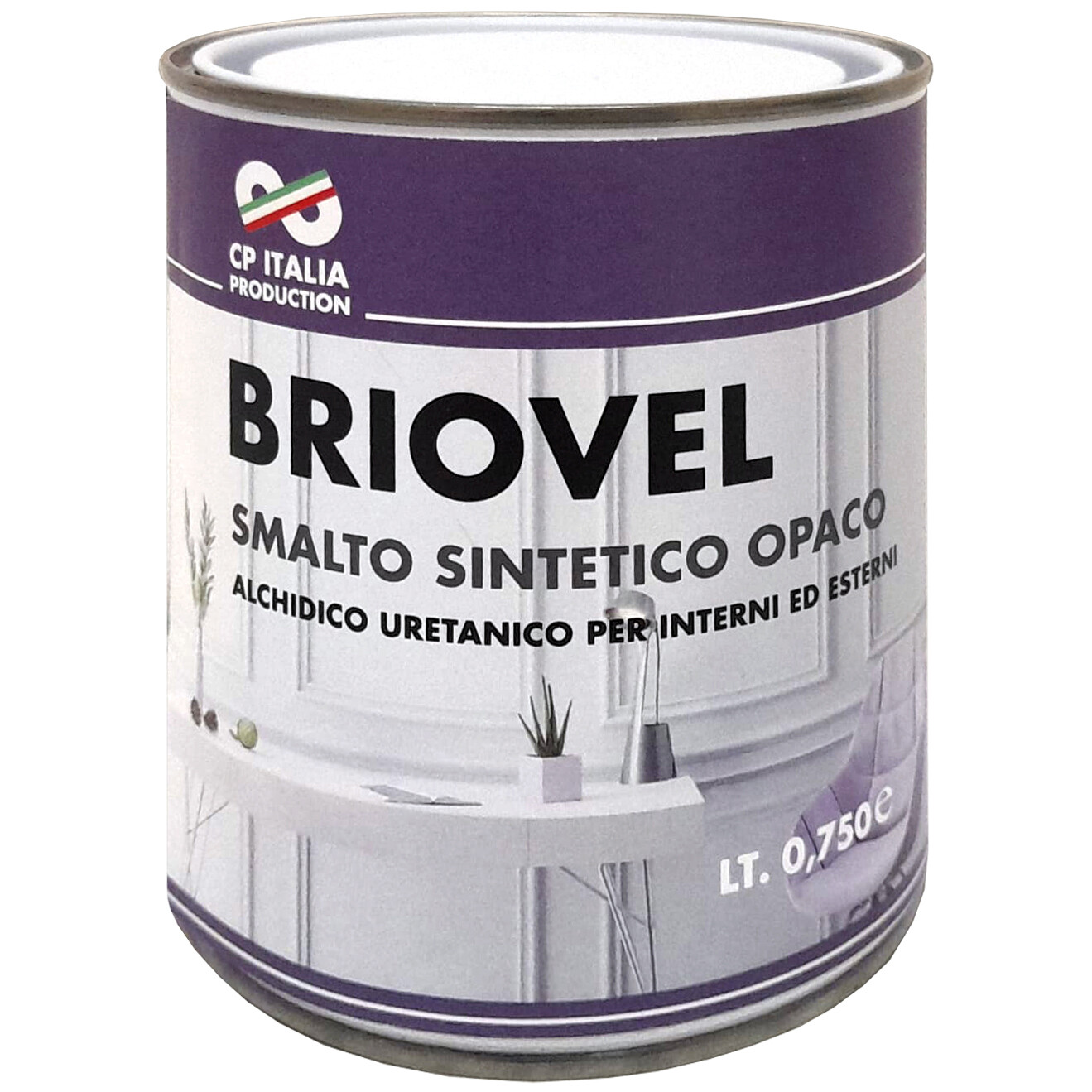 57170   Q.TA'. 6 SMALTO BRIOVEL 0,375 L BIANCO SATINATO