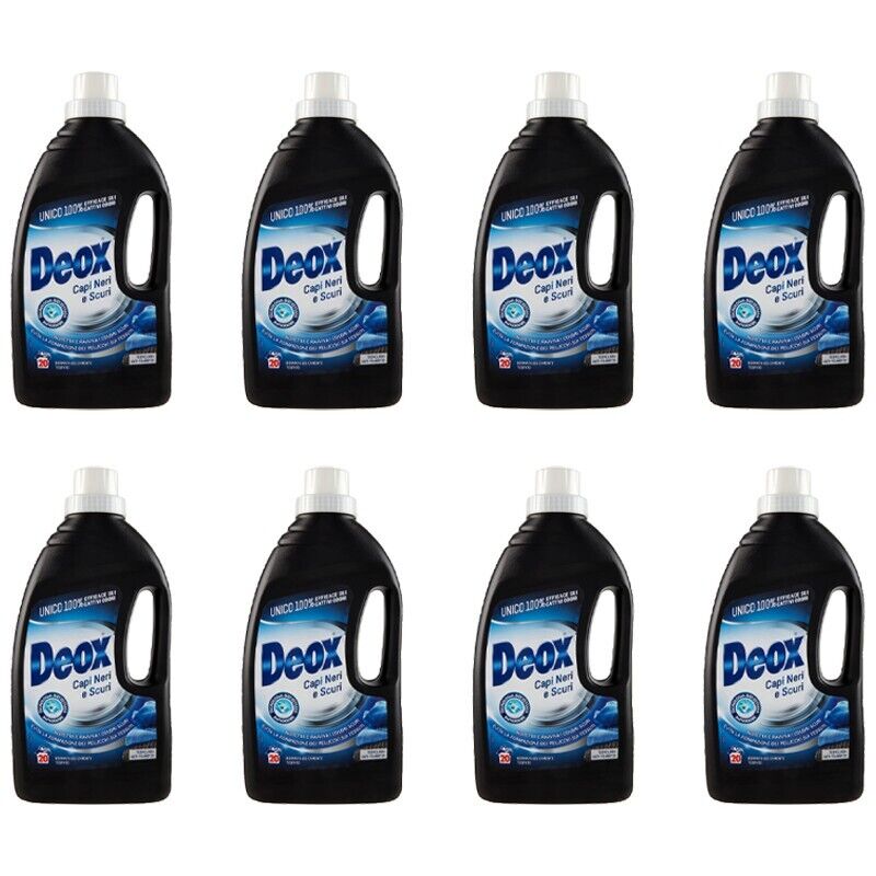 8pz DEOX Detersivo per bucato Capi neri e scuri 1000ml