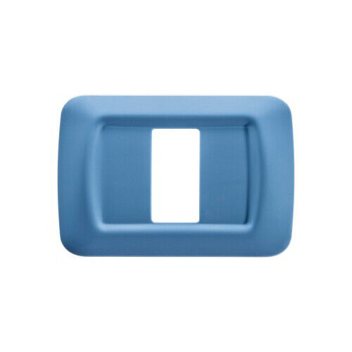 PLACCA TOP SYSTEM 1 POSTI AZZURRO CIELO GEWISS SYSTEM - GEWISS GW22561