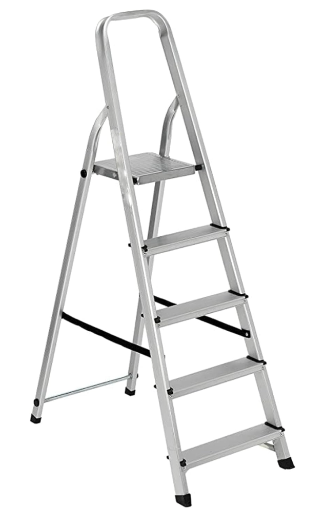 NG NICCOLAI SCALA DOMESTICA IN ALLUMINIO PORTATA MAX 150 KG (5 GRADINI)