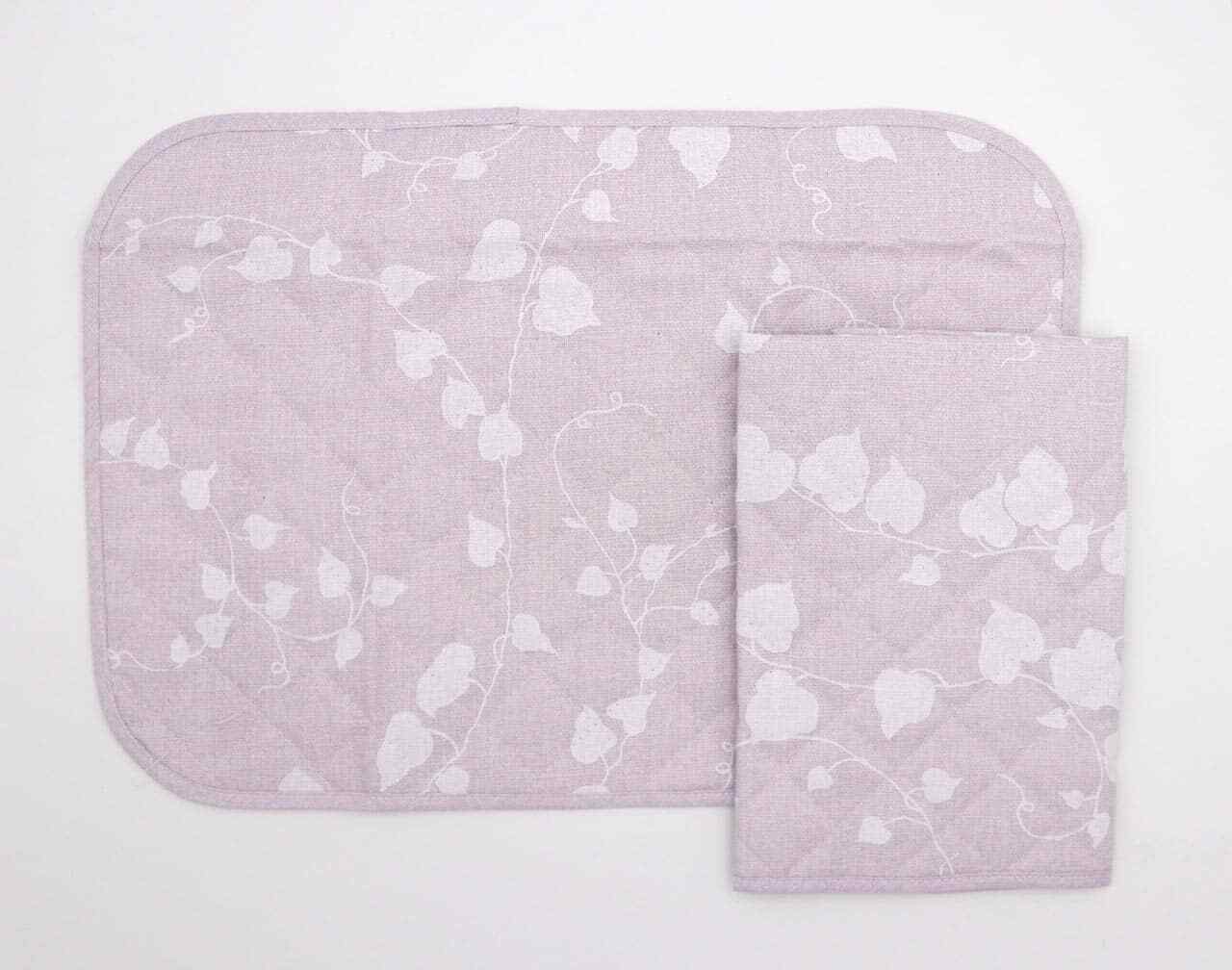Gabel Tovagliette in Cotone 32x45 cm Set 2 pezzi colore Lilla - Edera