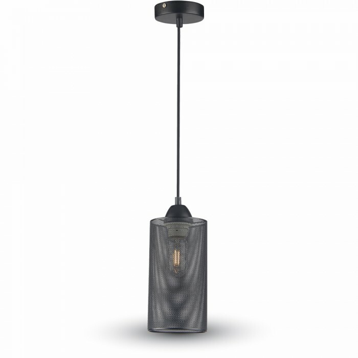 Lampadario a sospensione nero opaco 1xE27 - V-Tac 3828