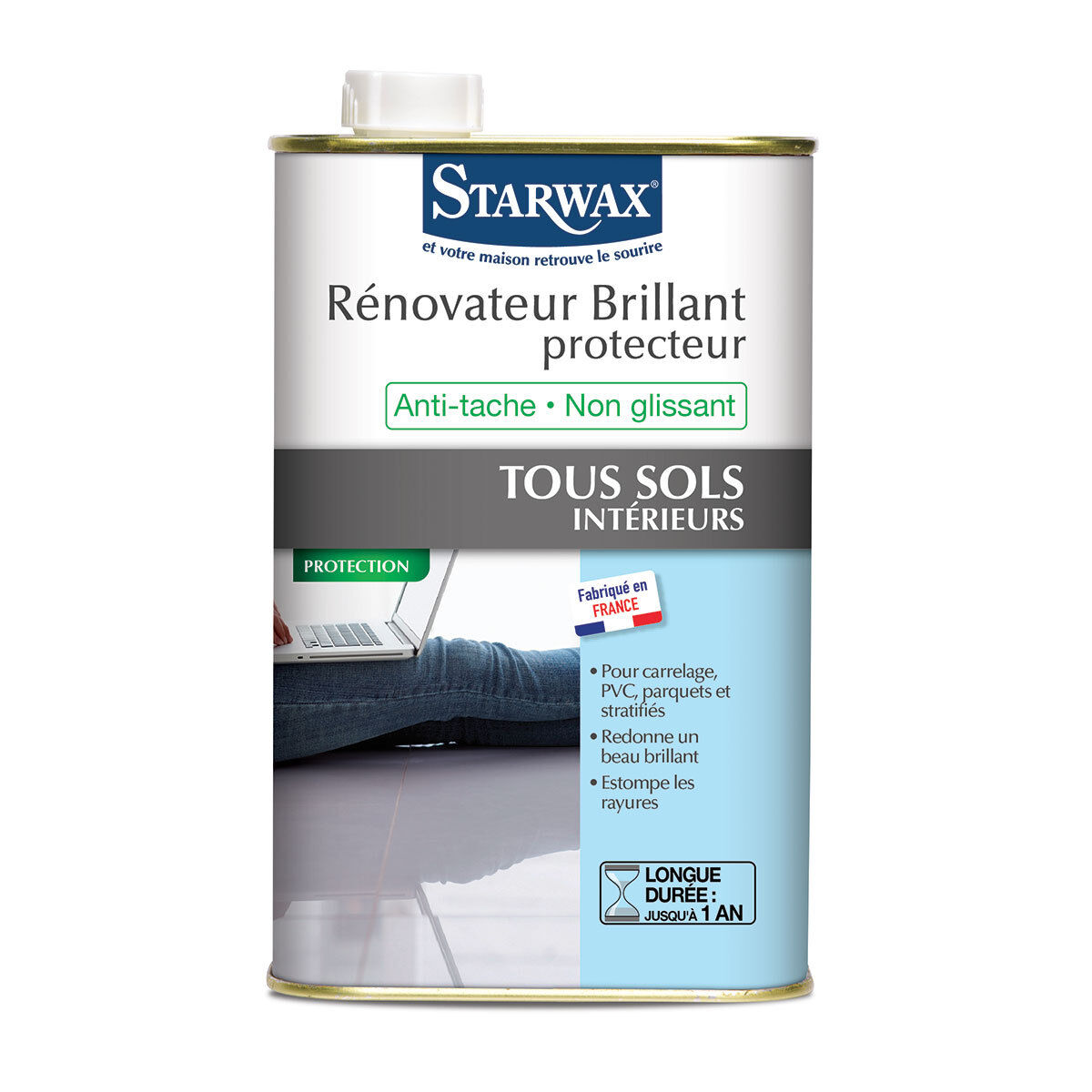 Starwax Restauratore Brillante Protezione Per Pavimenti Interni 1 Litro - 322