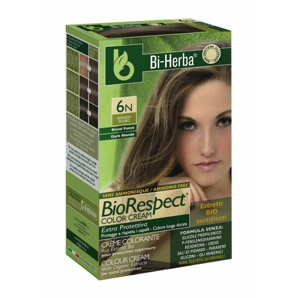 Tinta per Capelli Bi-Herba Naturale BIONDO SCURO 6 N senza ammoniaca