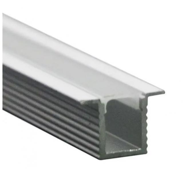 Profilo alluminio per strisce led da incasso V-tac 2904 vt-8137- 2metri