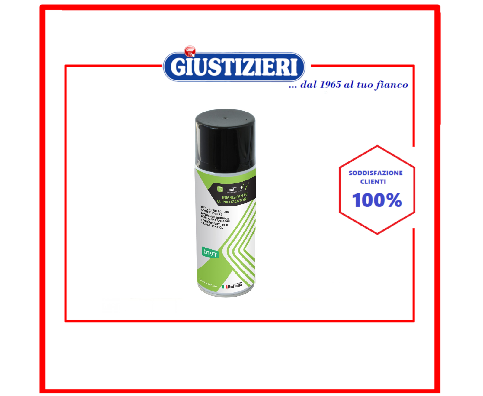 ICA-CA 019T IGIENIZZANTE SPRAY PER CLIMATIZZATORI A BASE IDROALCOLICA 400 ML