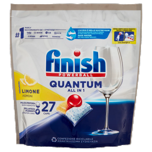 Finish Tabs Quantum All in 1 Limone 27pz