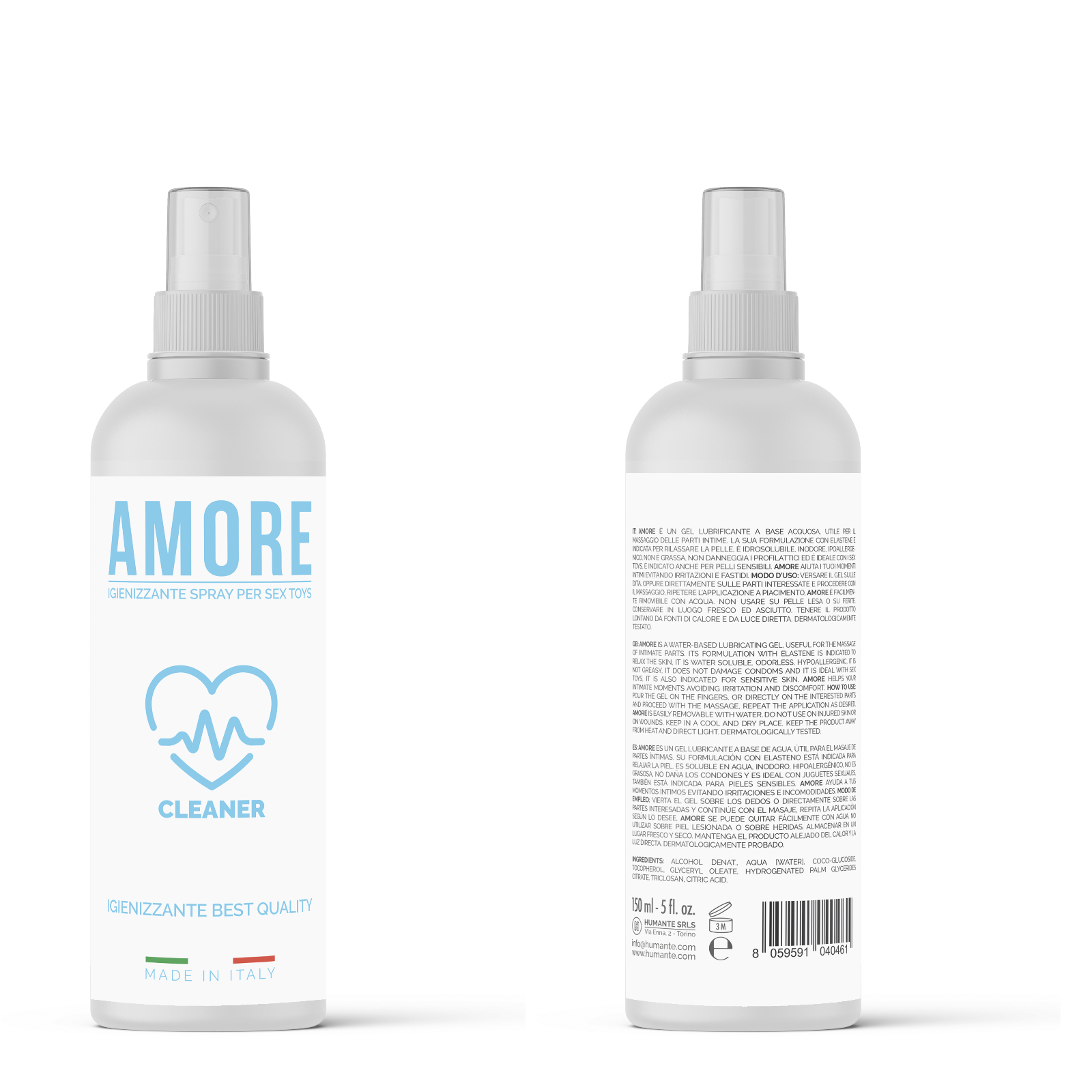Amore cleaner igenizzante per sex toys