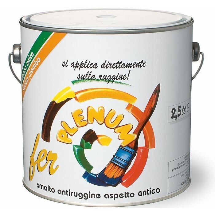 Smalto Antiruggine Antichizzato Fer Plenum Laiv colore Marrone Raffaello 0,750 L