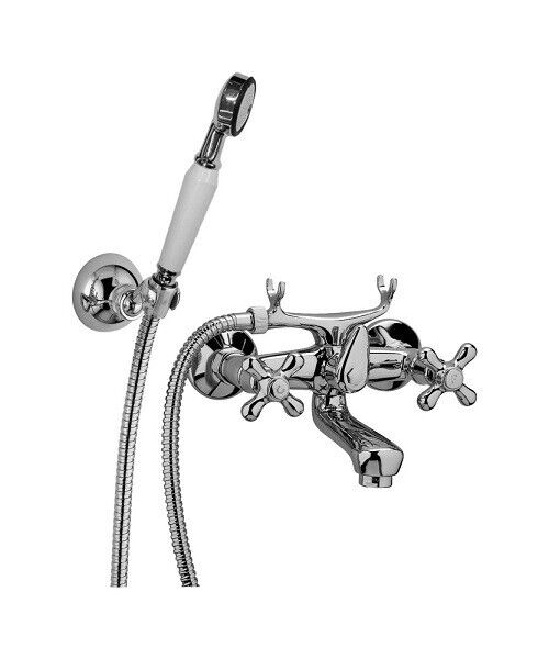 Paffoni IRV024CR GRUPPO VASCA IRIS CROMO CON DOCCETTA SUPPORTO E FLESSIBILE