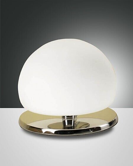 Morgana abat jour LED  3w bianca con base cromata touch