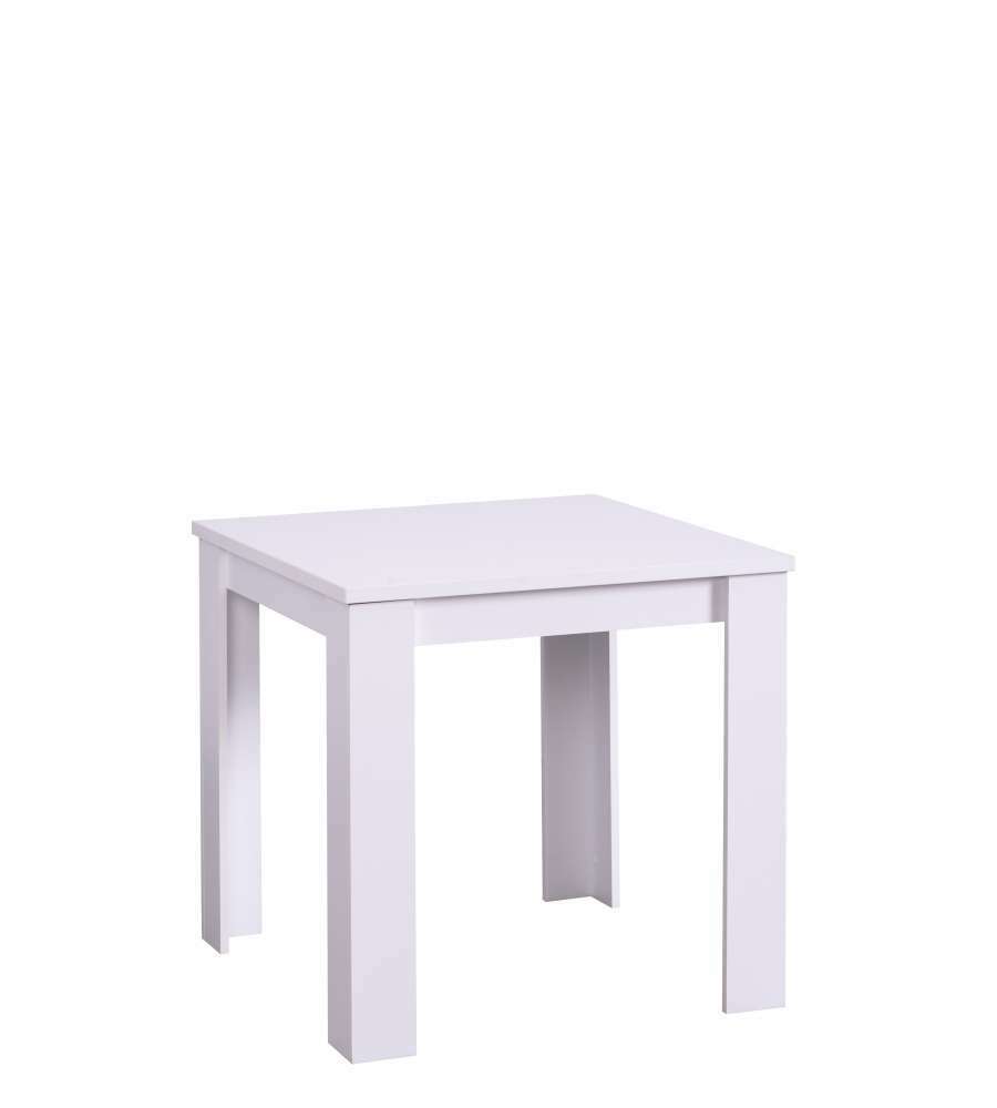 TAVOLO "ALICANTE" BIANCO LUCIDO, 80X80X75CM