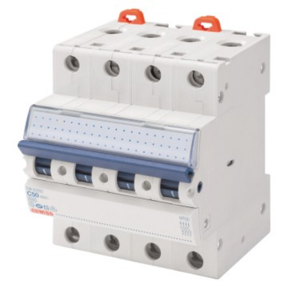 INTERRUTTORE MAGNETOTERMICO - MT 100 - 4P CURVA C 10A - 4 MODULI  - GEW GW92686