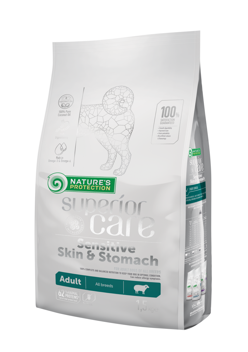 Nature's protection Superior Care Sensitive Skin & Stomach - Agnello 1,5 kg