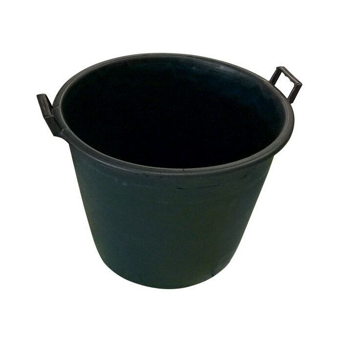 BIDONE per MACERIE IN PVC Colore NERO Diamentro 50 cm 60 Litri 2 manici