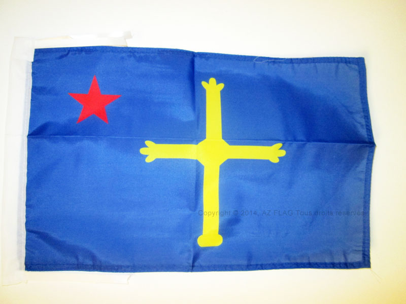 BANDIERA ASTURIE INDIPENDENTISTA 45x30cm - BANDIERINA PRINCIPADO DE ASTURIAS NAZ