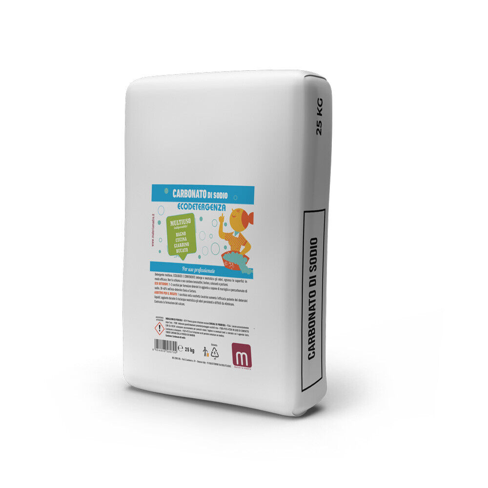 CARBONATO DI SODIO (SODA  BUCATO) SACCO DA 25 KG - PRODOTTO MULTIUSO