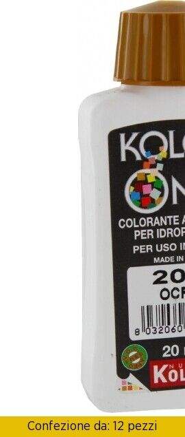 Nuovo Kolor Colorante Kolor One ml 20 N.205 Ocra Pezzi 12 KOLOR 20-205